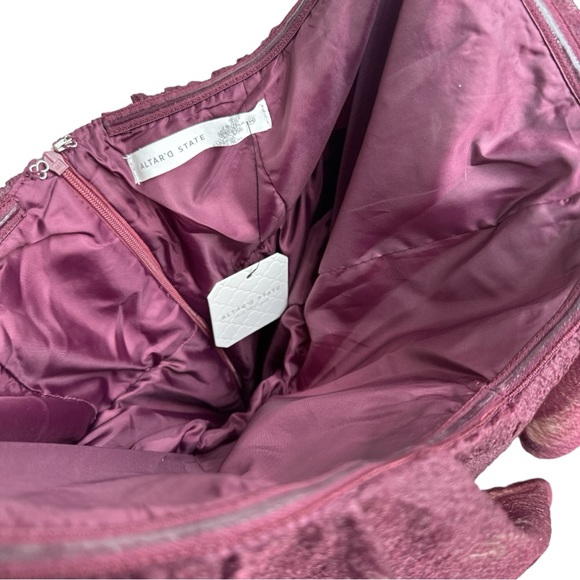 NWT Altar’d State Sadie Winetasting Mini Ruffle Dress - Picture 8 of 11